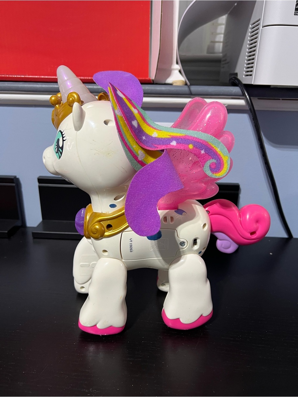Sparkle Wings Unicorn Figure - White with Pink & Purple